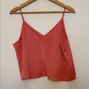 Express Coral Spaghetti Strap Cami